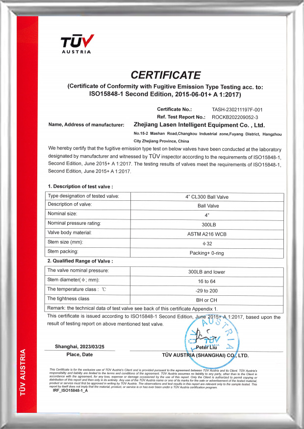 TUV ISO15848-sertifikat (4